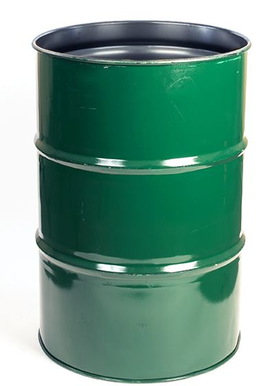 A relevant stock photo of 55 gal drum in a typical setting.