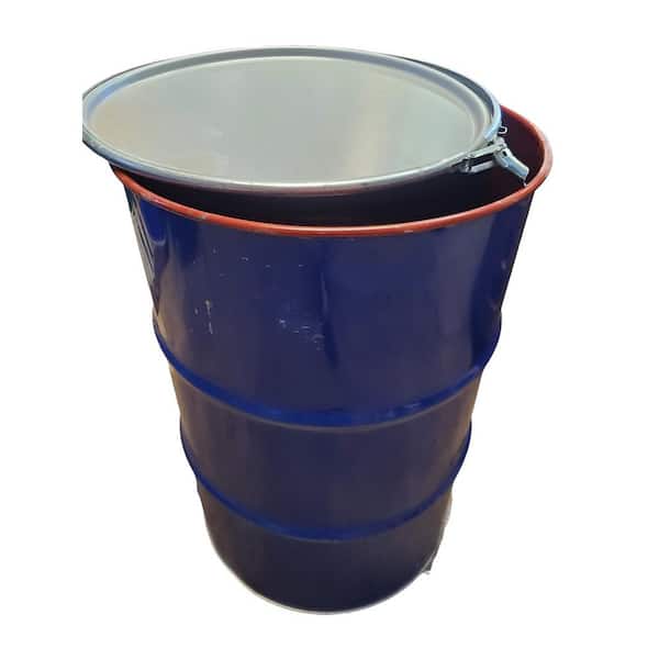 A relevant stock photo of 55 gallon burn barrel in a typical setting.