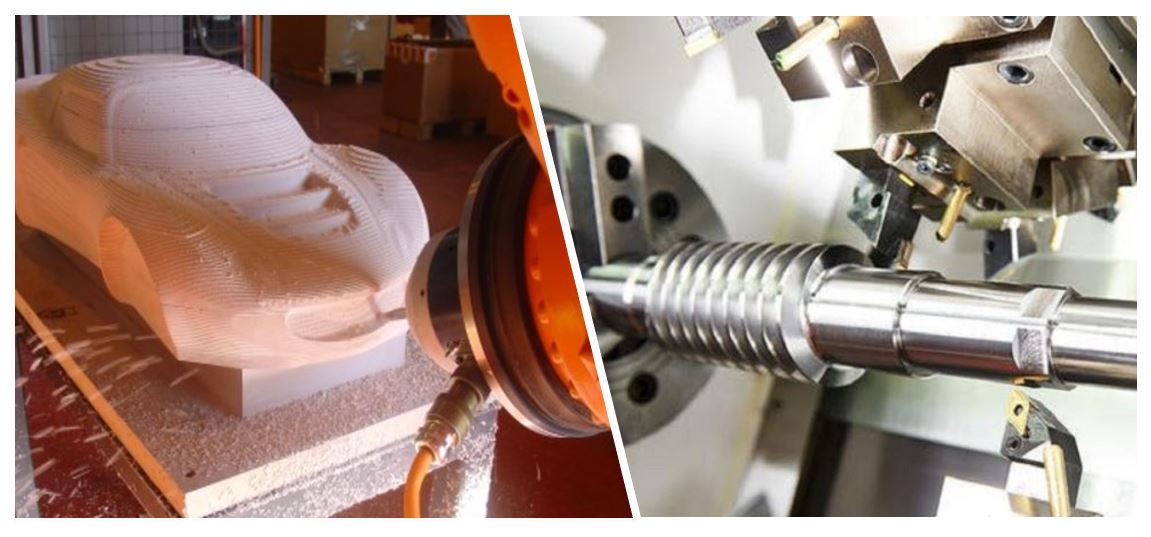 Illustrative example of 7 axis cnc machine from Google Search