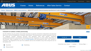 ABUS - Double Girder EOT Crane ZLK 16/8 Tonnes