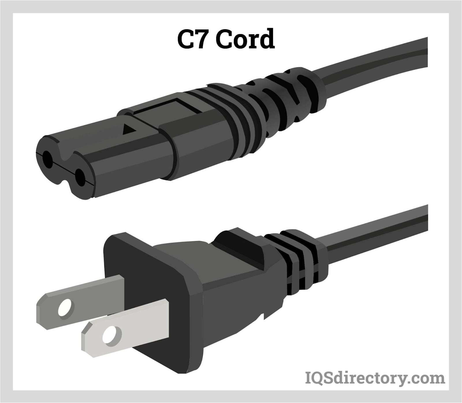 A relevant stock photo of a/c cord in a typical setting.