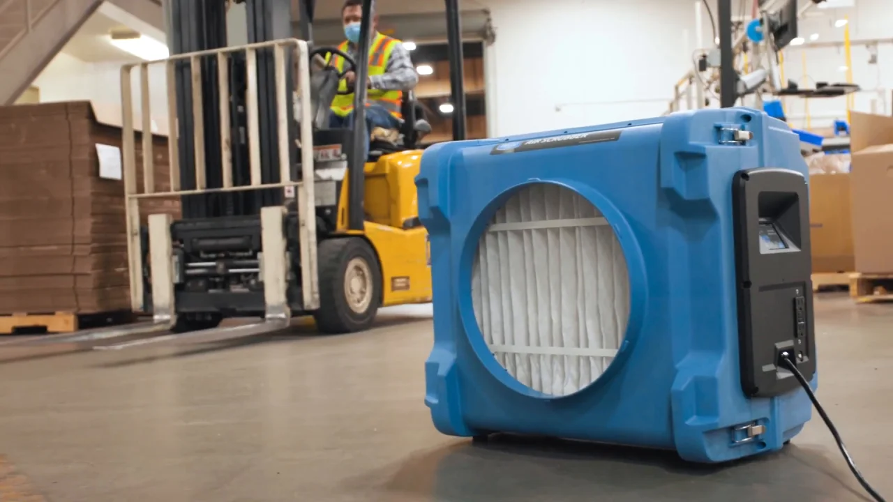 A relevant stock photo of air scrubber in a typical setting.