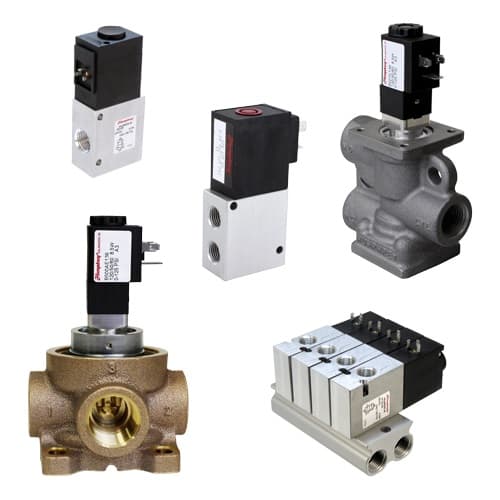 A relevant stock photo of air solenoid in a typical setting.
