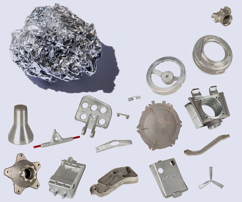 A relevant stock photo of aluminium casting in a typical setting.