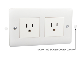 A relevant stock photo of american power socket type in a typical setting.
