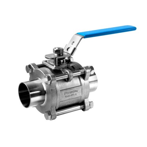A relevant stock photo of ball valves in a typical setting.