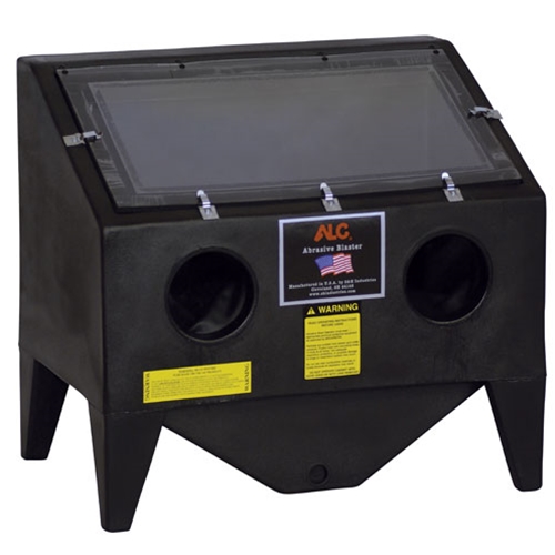 A relevant stock photo of blast cabinet in a typical setting.