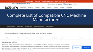 BobCAD - CNC Machine Compatibility Guide