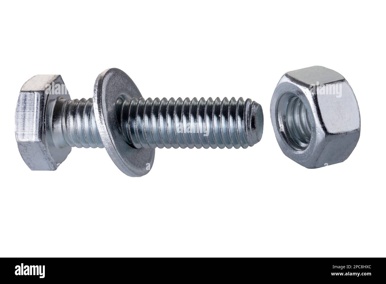 A relevant stock photo of bolt with washer in a typical setting.