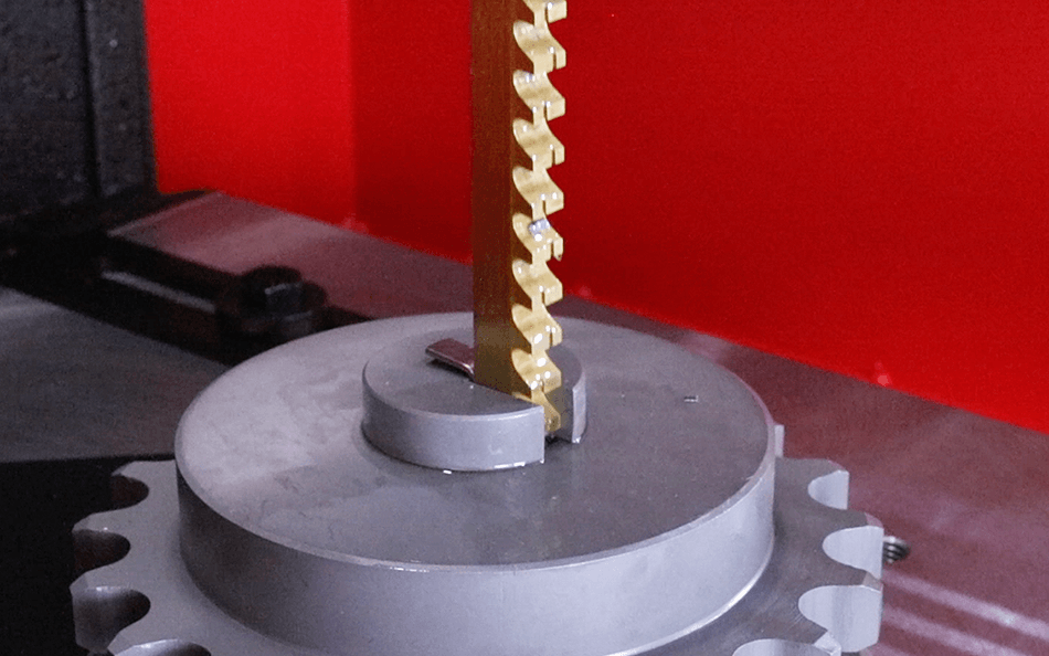 A relevant stock photo of broaching machine in a typical setting.