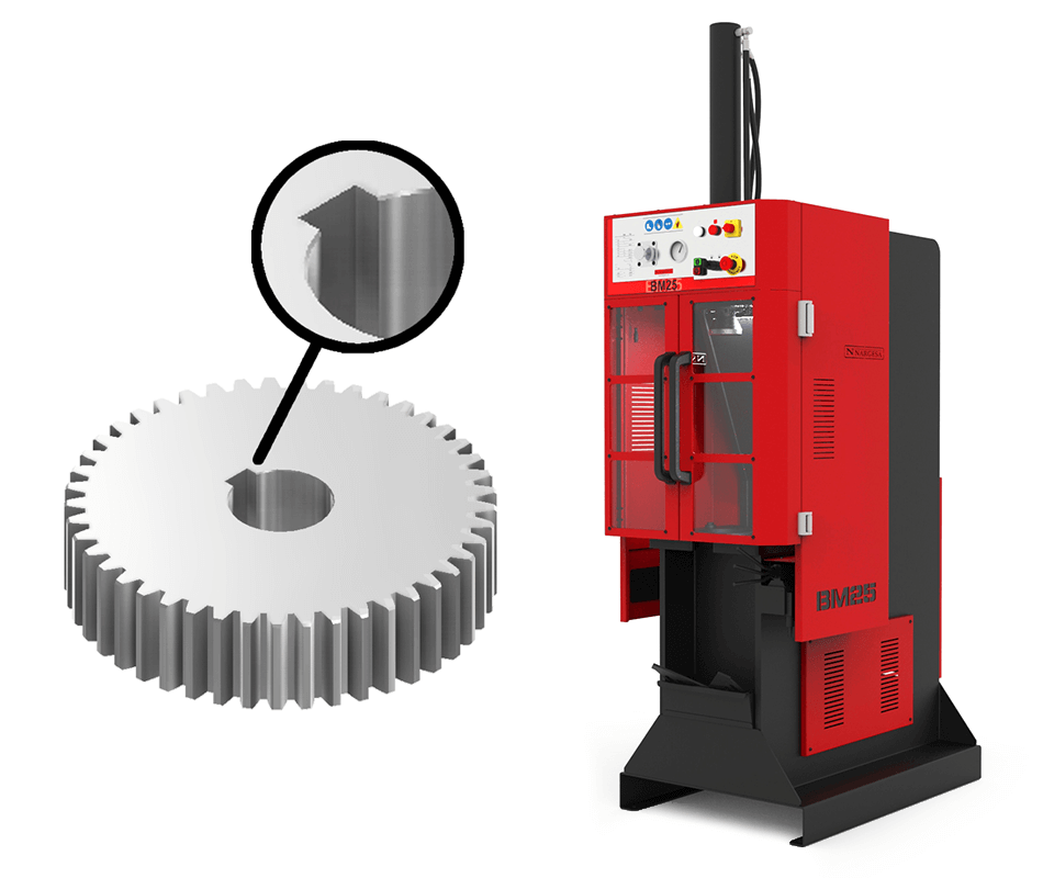 A relevant stock photo of broaching machine in a typical setting.