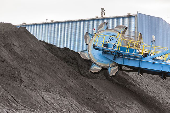 A relevant stock photo of bucket conveyor in a typical setting.