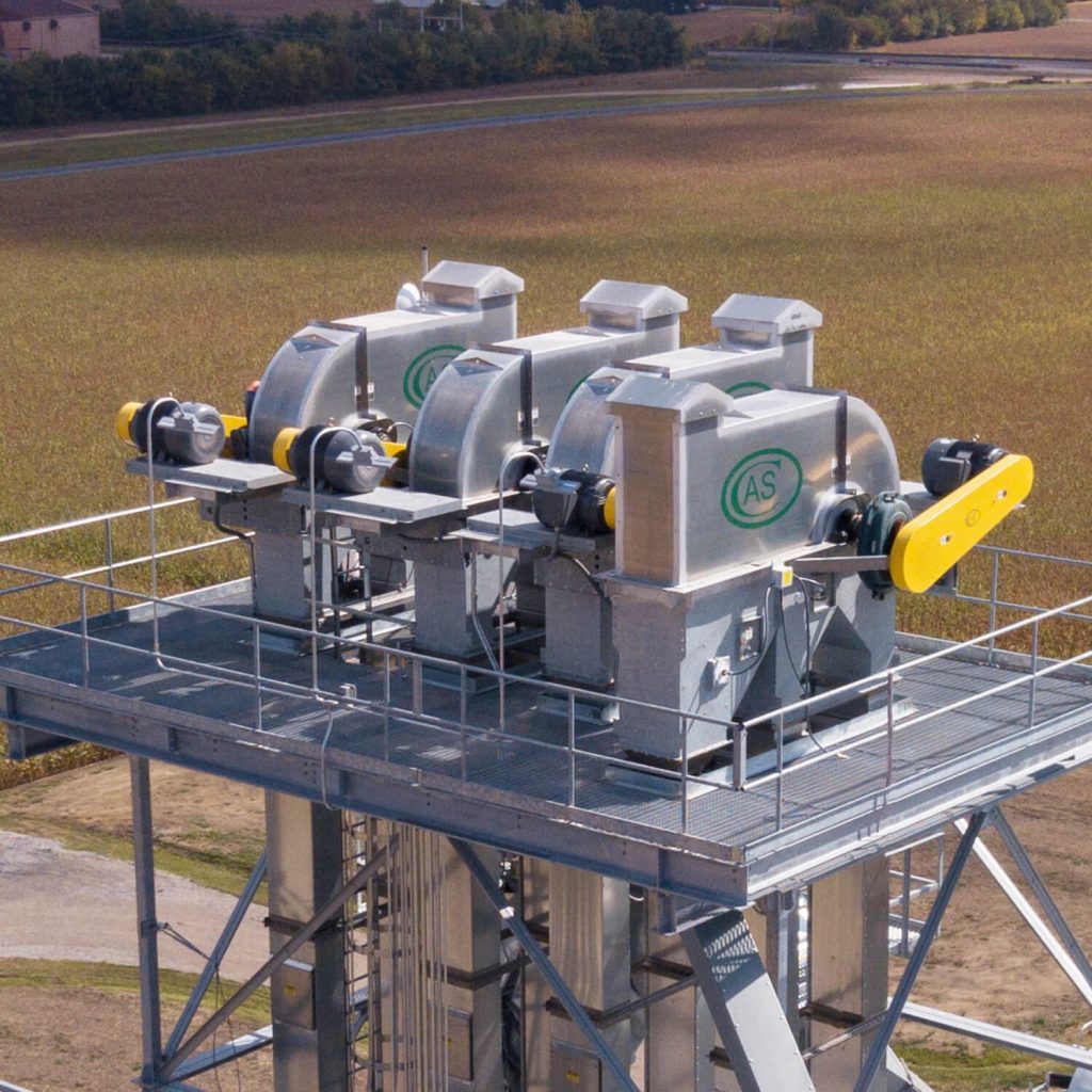 A relevant stock photo of bucket elevator in a typical setting.