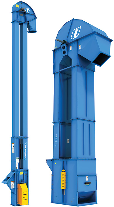 A relevant stock photo of bucket elevator in a typical setting.
