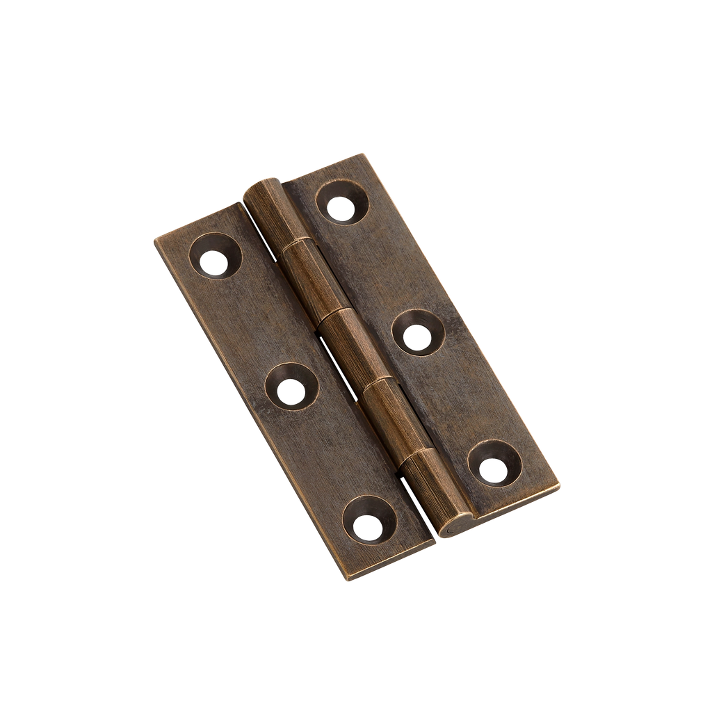 A relevant stock photo of butt hinges in a typical setting.