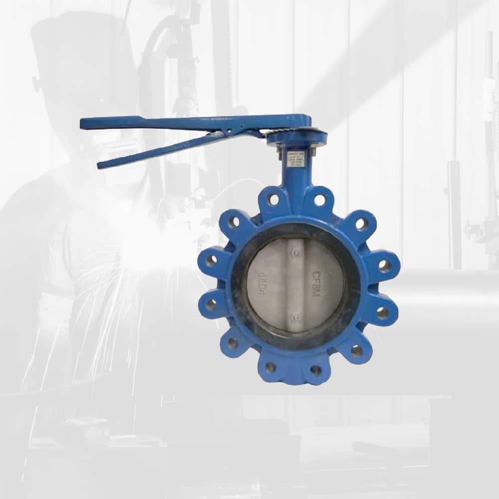 A relevant stock photo of butterfly valve: in a typical setting.