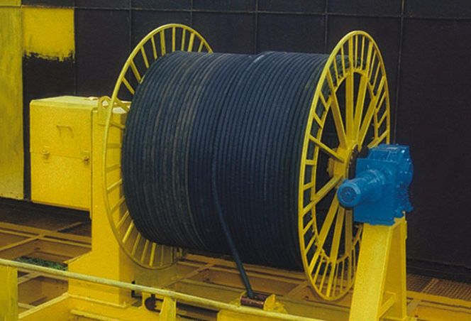 A relevant stock photo of cable reeling in a typical setting.