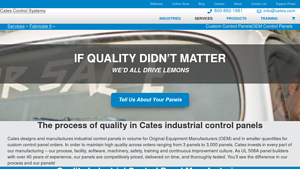 Cates - Industrial Control Panel Fabrication