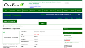 ChemFaces - Hydroxytyrosol 1-O-glucoside