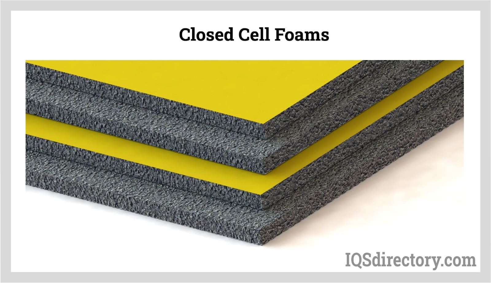 A relevant stock photo of closed cell polyurethane foam in a typical setting.