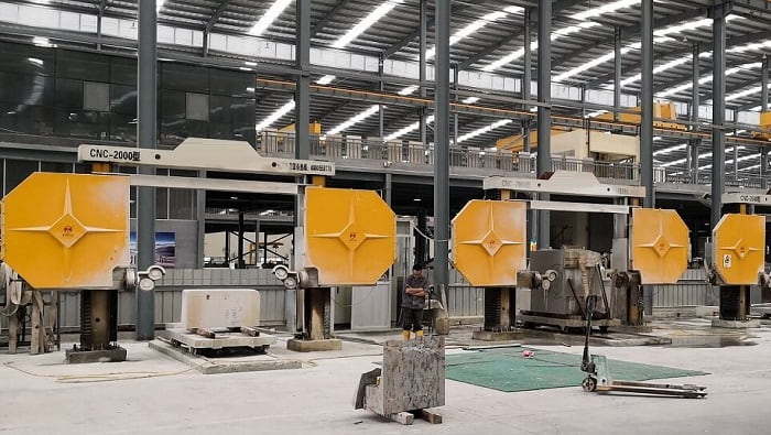 Illustrative example of cnc stone cutting machine from Google Search