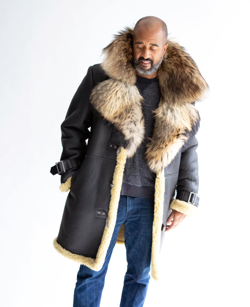 A relevant stock photo of coat fur mens in a typical setting.