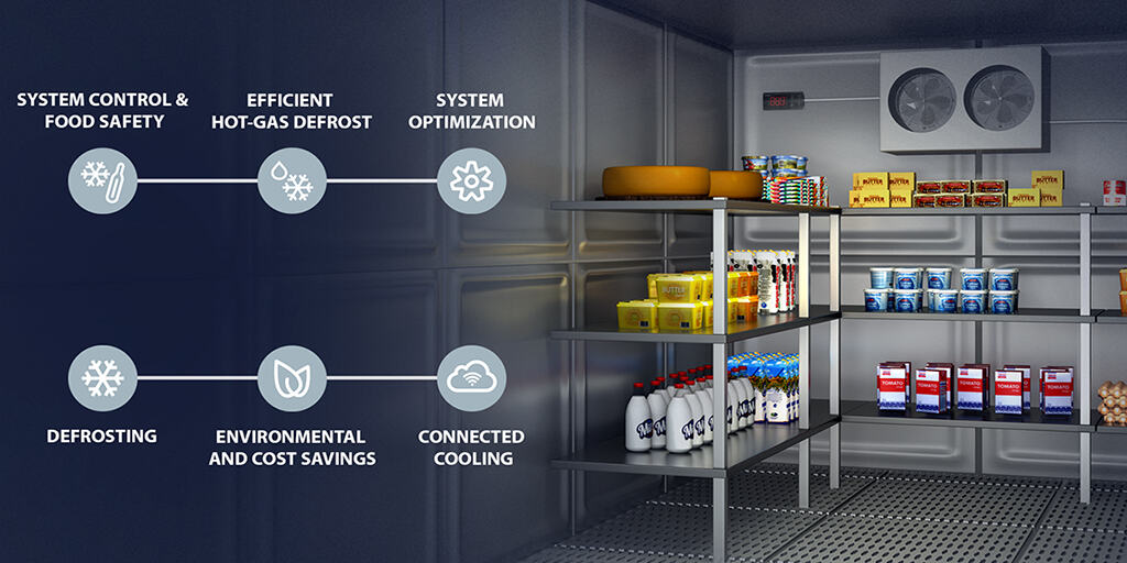 A relevant stock photo of cold room in a typical setting.