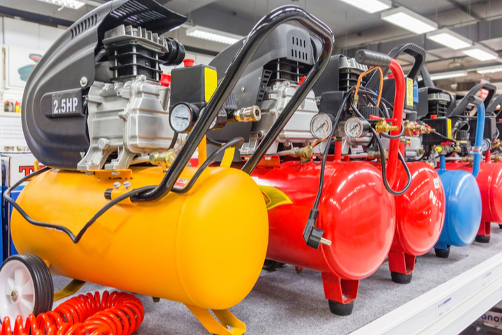 A relevant stock photo of compressor in industry in a typical setting.