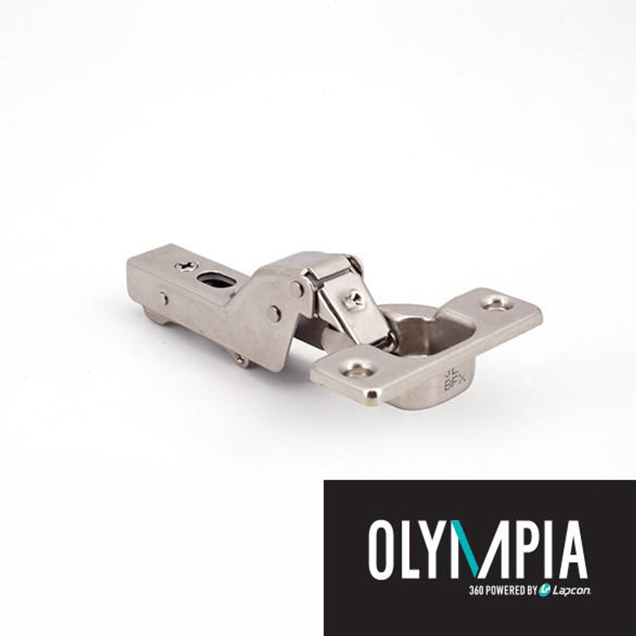 A relevant stock photo of concealed cabinet hinges in a typical setting.
