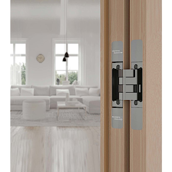 A relevant stock photo of concealed hinge in a typical setting.