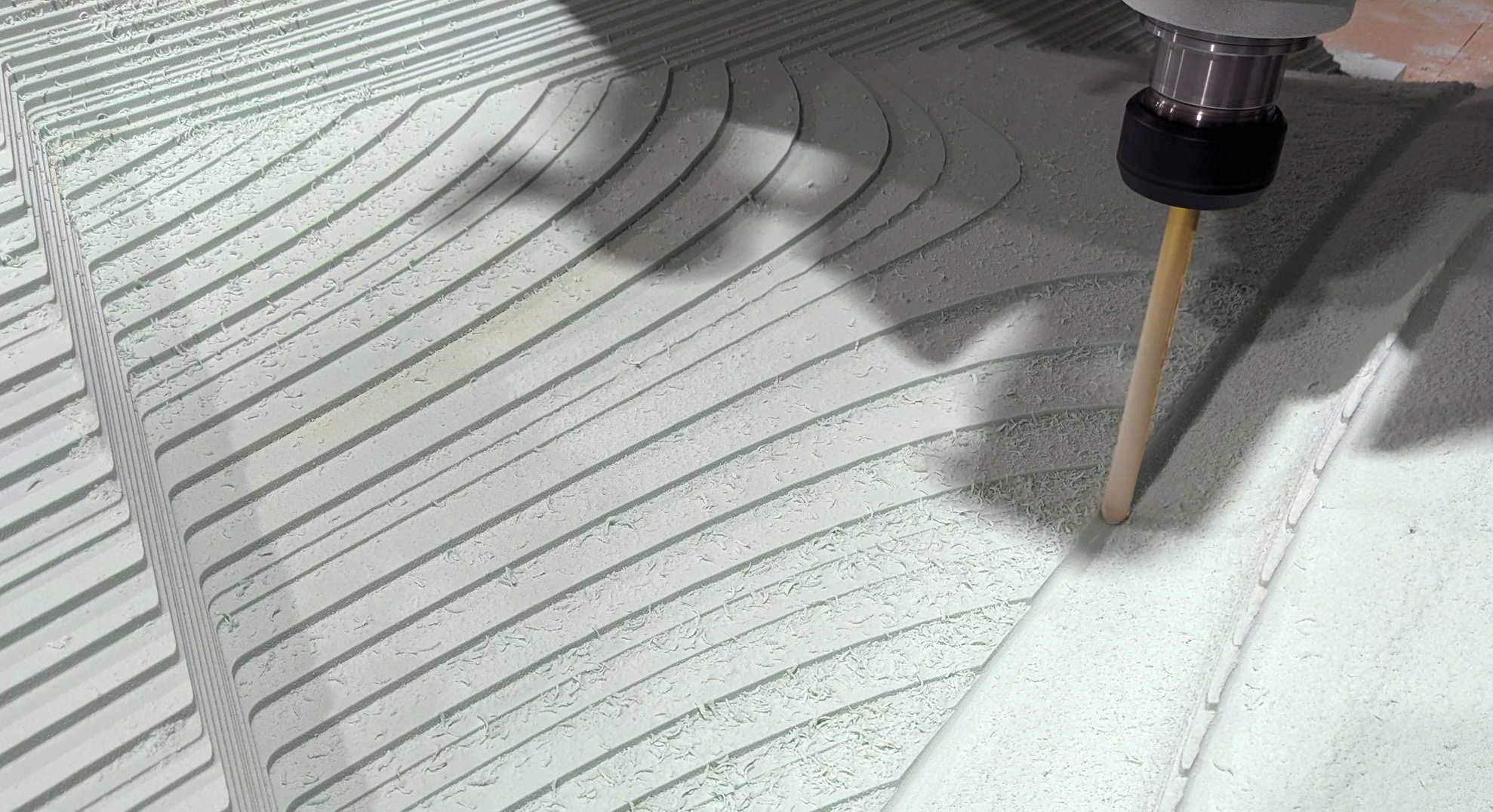 Illustrative example of concrete cnc machine from Google Search
