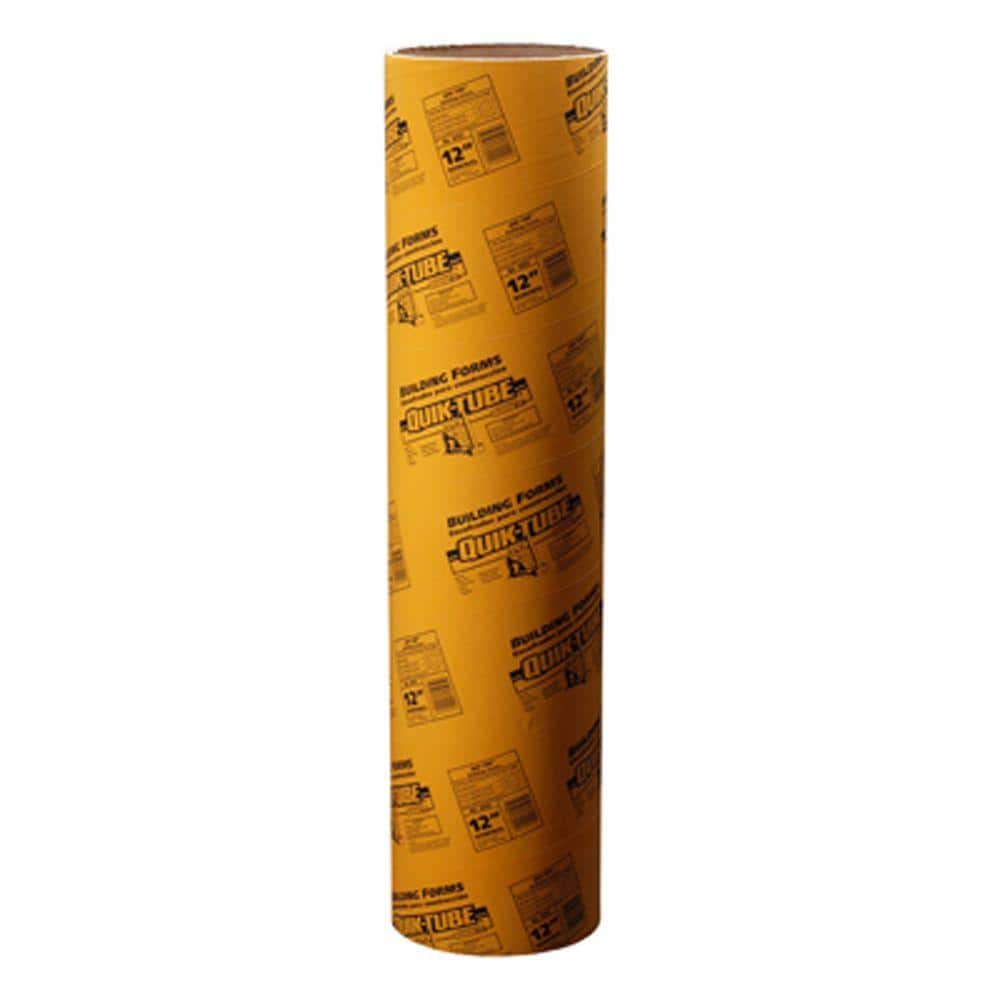 A relevant stock photo of concrete form tubes in a typical setting.