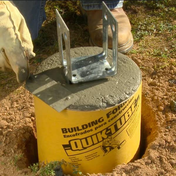 A relevant stock photo of concrete form tubing in a typical setting.