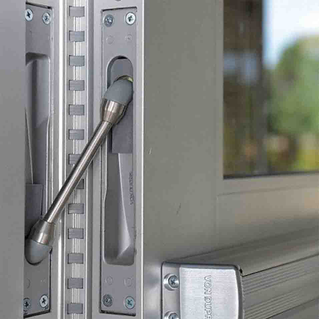A relevant stock photo of continuous hinge in a typical setting.