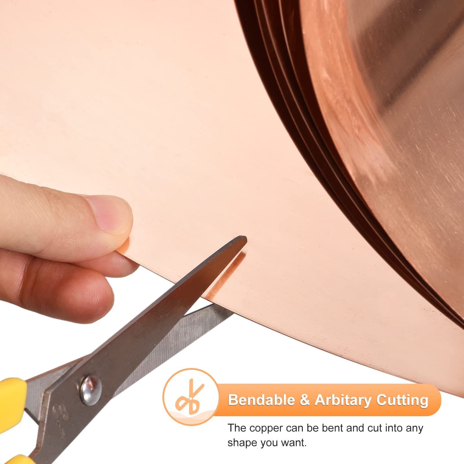 A relevant stock photo of copper sheet in a typical setting.