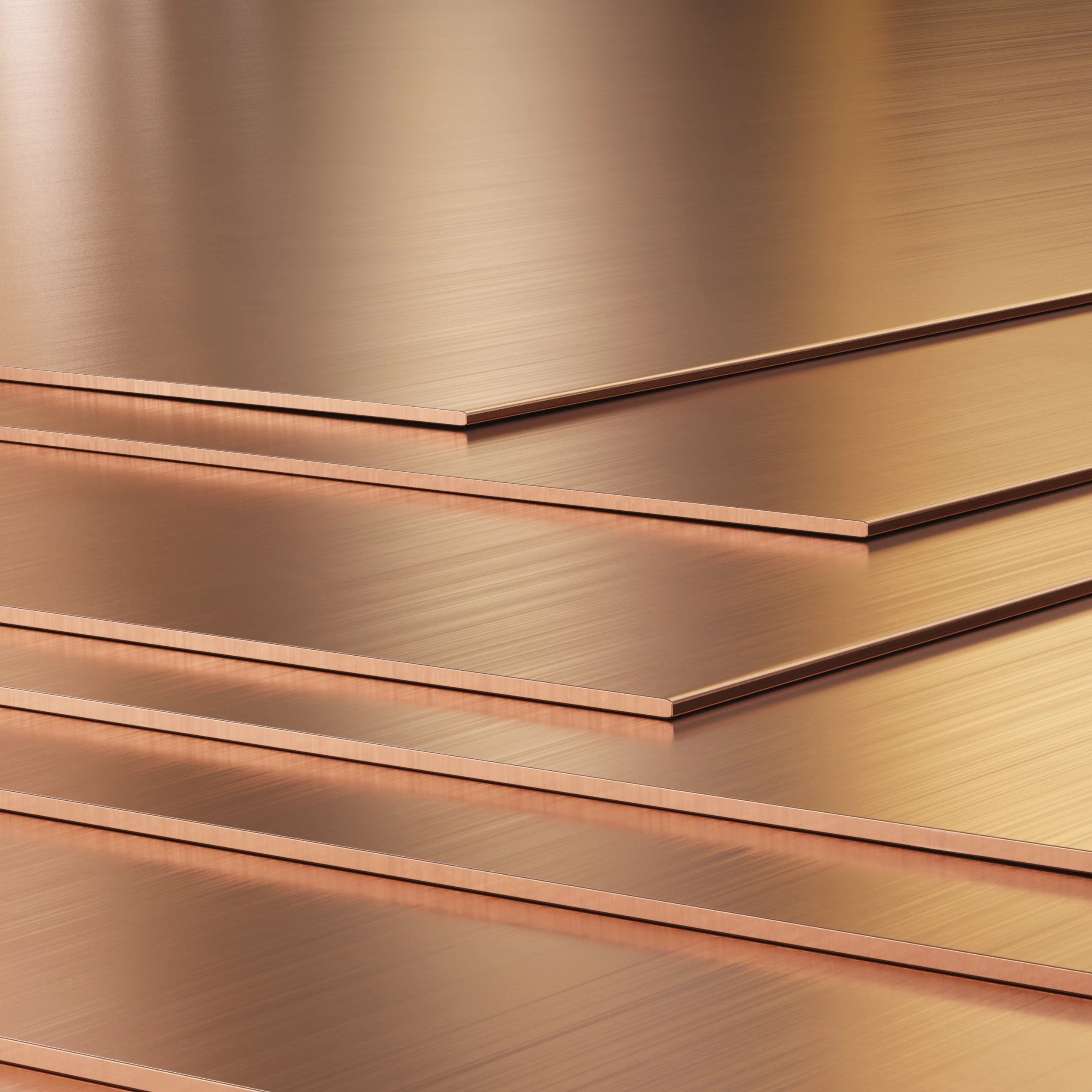 A relevant stock photo of copper sheeting in a typical setting.