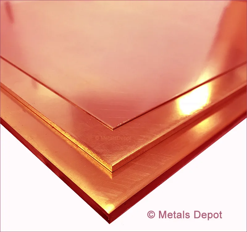A relevant stock photo of copper steel sheet in a typical setting.