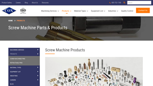 Cox Manufacturing - CNC Screw Machine Products