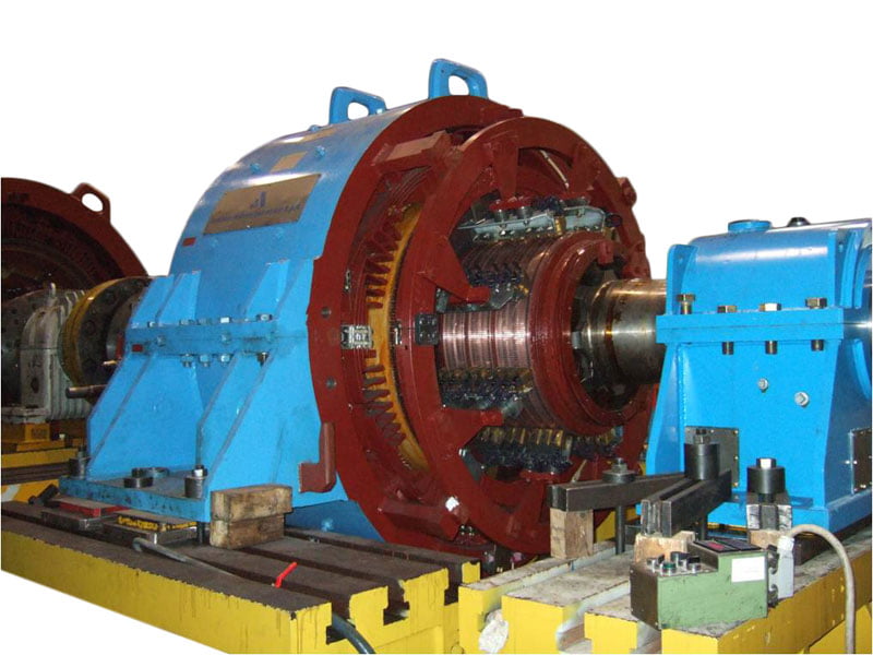 A relevant stock photo of dc machine motor in a typical setting.