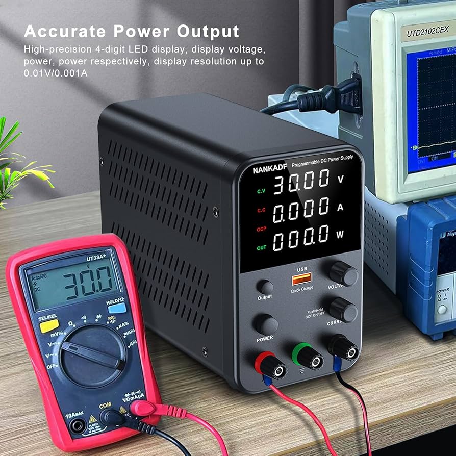 A relevant stock photo of dc power output in a typical setting.