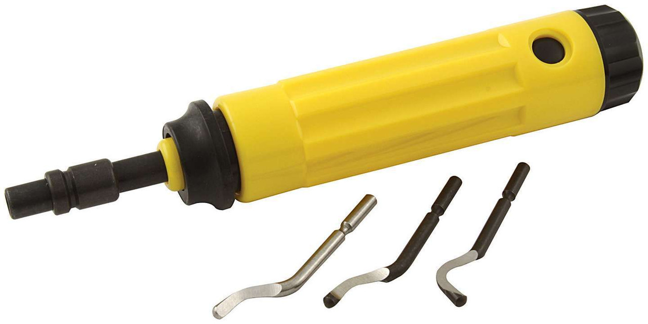 A relevant stock photo of deburring tool in a typical setting.