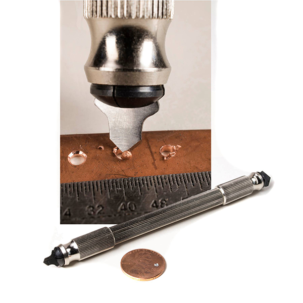 A relevant stock photo of deburring tool in a typical setting.