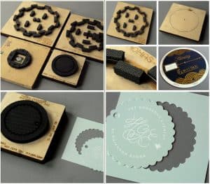 A relevant stock photo of die cutting in a typical setting.