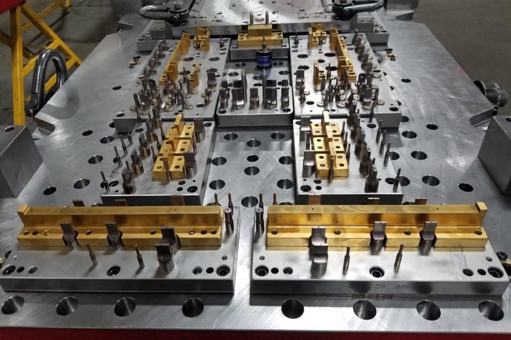 A relevant stock photo of die stamping in a typical setting.