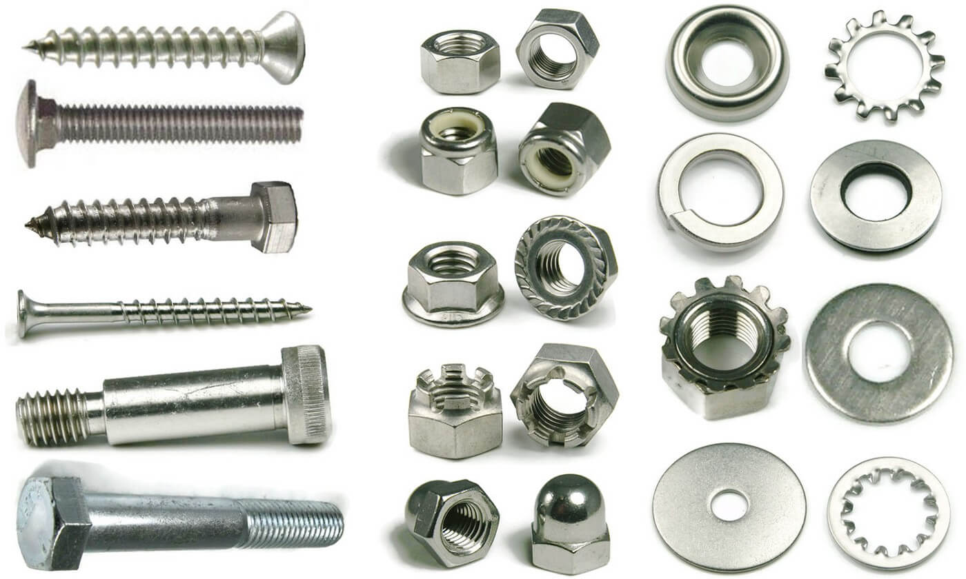 A relevant stock photo of different kinds of bolts in a typical setting.