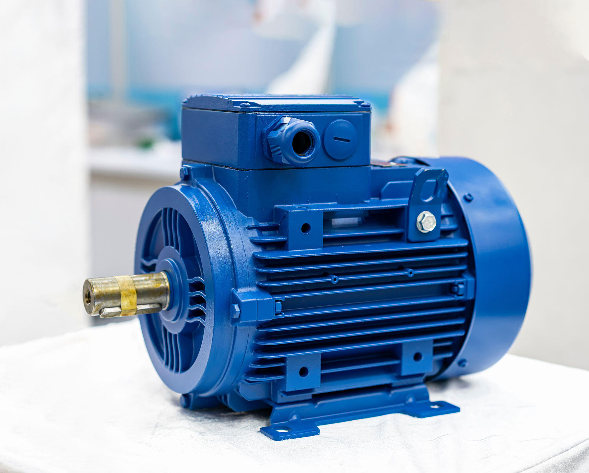 A relevant stock photo of electric motor in a typical setting.
