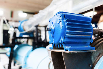 A relevant stock photo of electrical motor in a typical setting.