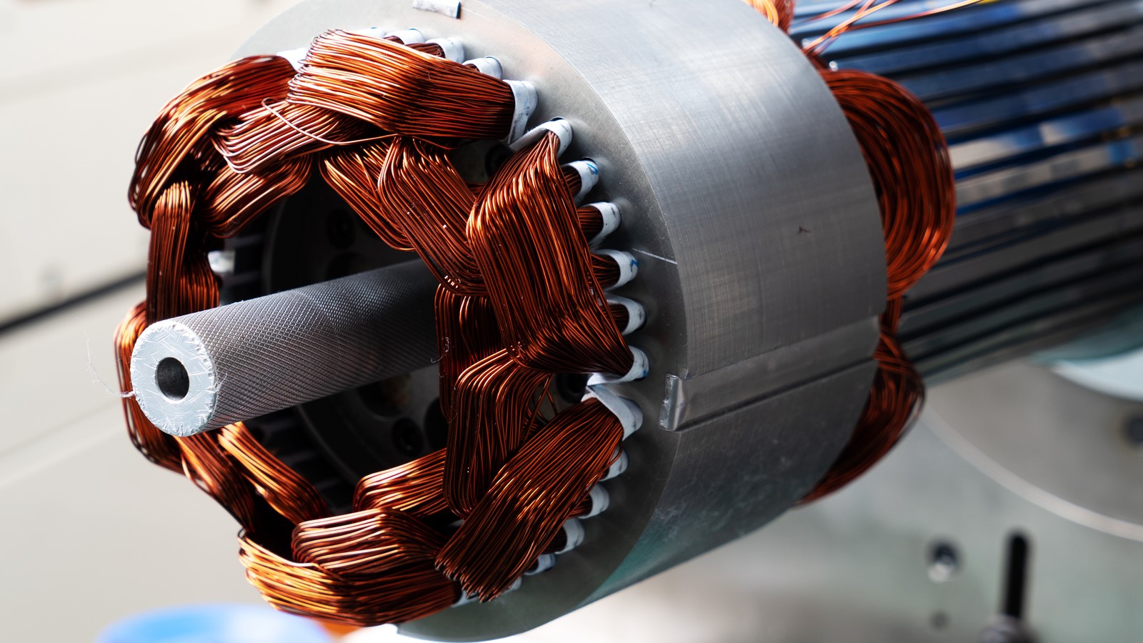 A relevant stock photo of electrical motor in a typical setting.