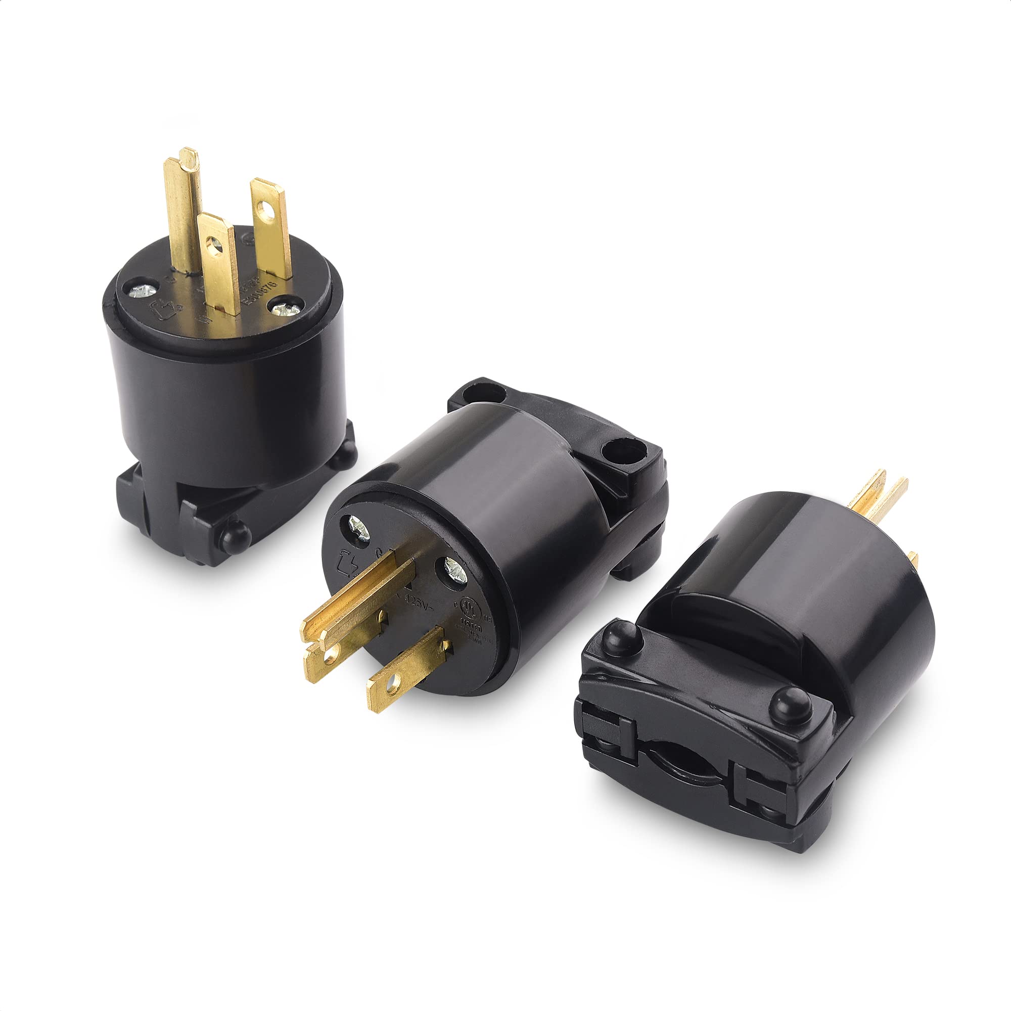 A relevant stock photo of electrical plug prongs in a typical setting.