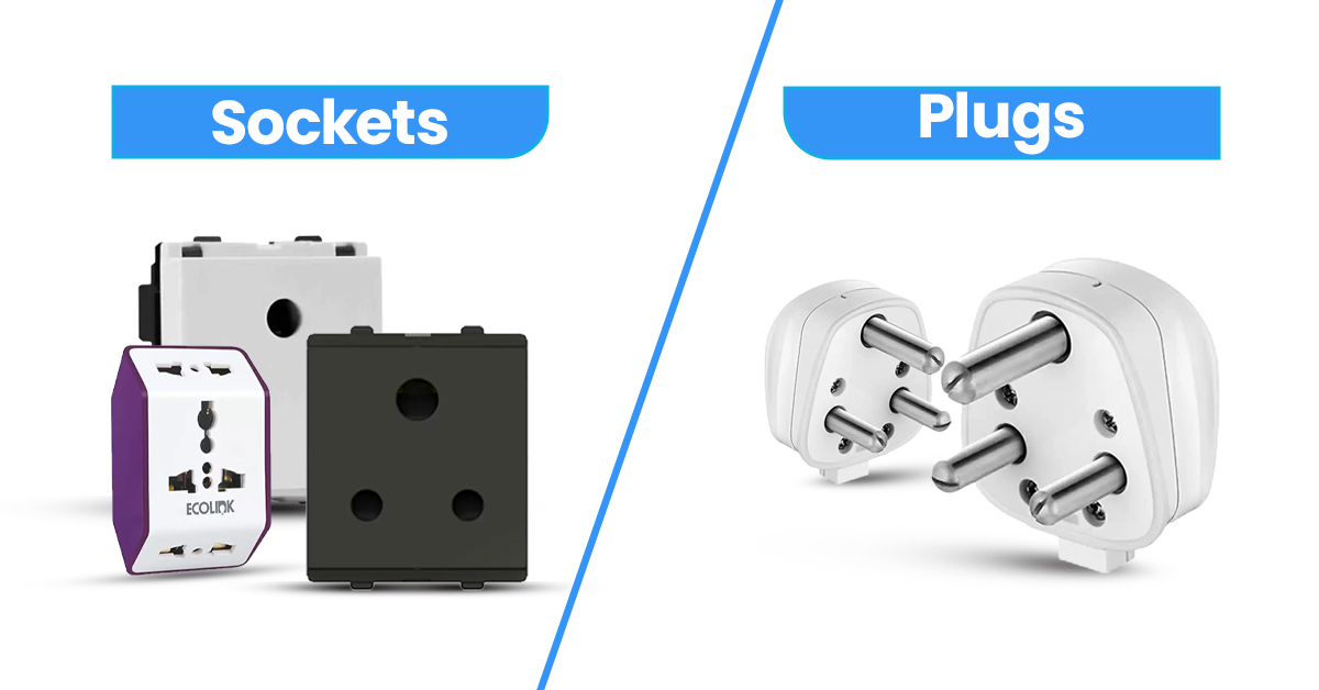 A relevant stock photo of electrical plugs & sockets in a typical setting.